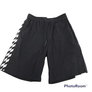 Koral men’s black athletic shorts with side striped size M nwot